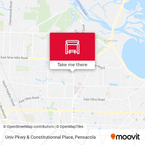 Univ Pkwy & Constitutionnal Place map