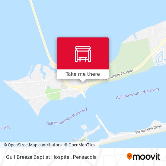 Gulf Breeze Baptist Hospital map