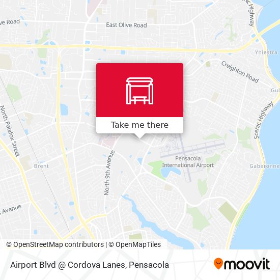 Mapa de Airport Blvd @ Cordova Lanes