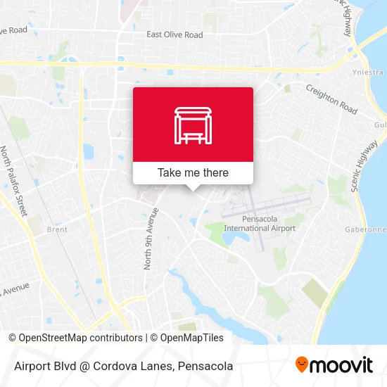 Mapa de Airport Blvd @ Cordova Lanes