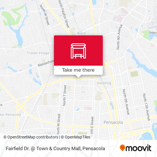 Fairfield Dr. @ Town & Country Mall map
