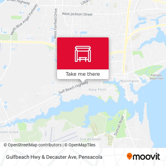 Mapa de Gulfbeach Hwy & Decauter Ave