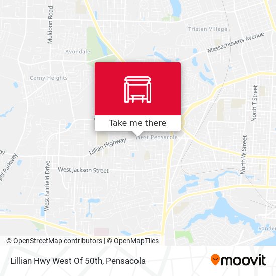 Mapa de Lillian Hwy West Of 50th