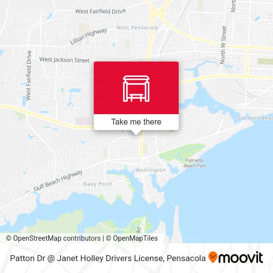 Mapa de Patton Dr @ Janet Holley Drivers License