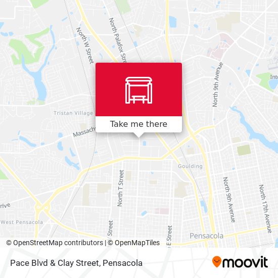 Pace Blvd & Clay Street map