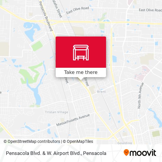 Pensacola Blvd. & W. Airport Blvd. map