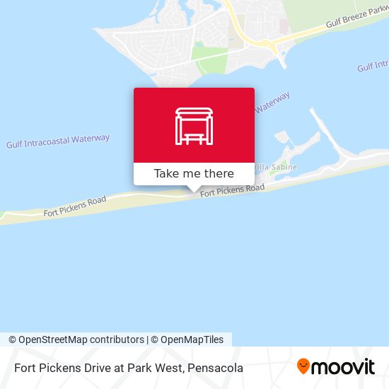 Fort Pickens Drive at Park West map
