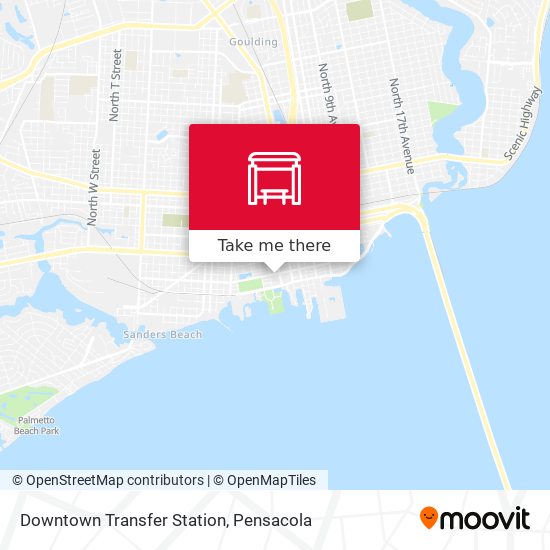 Downtown Transfer Station map