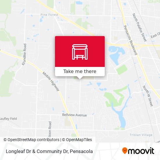 Longleaf Dr & Community Dr map