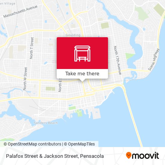 Palafox Street & Jackson Street map