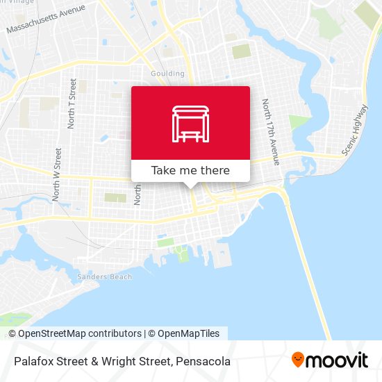 Palafox Street & Wright Street map