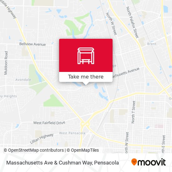 Massachusetts Ave & Cushman Way map