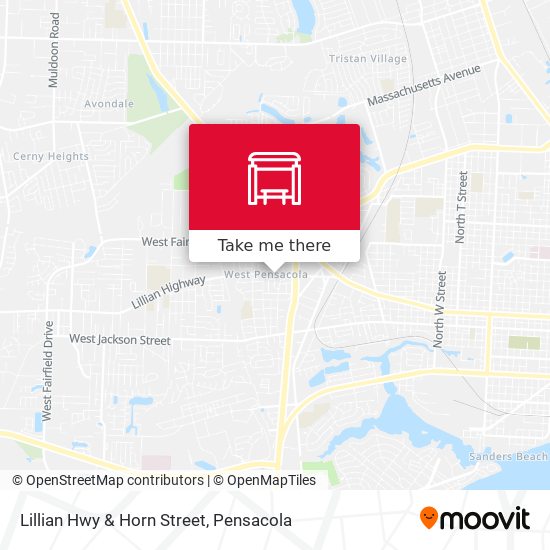 Lillian Hwy & Horn Street map