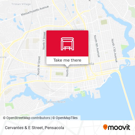 Mapa de Cervantes & E Street