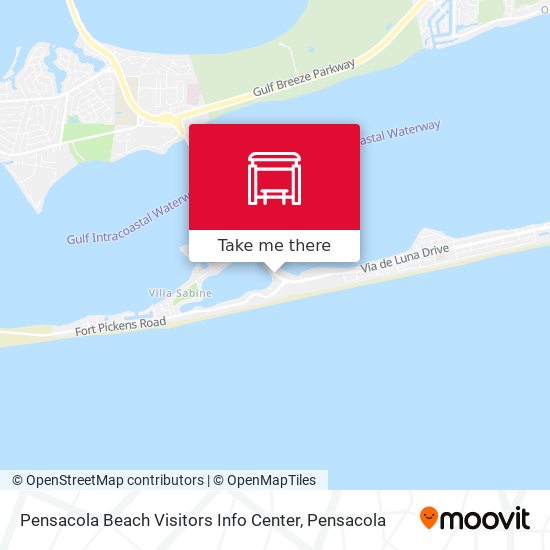 Pensacola Beach Visitors Info Center map