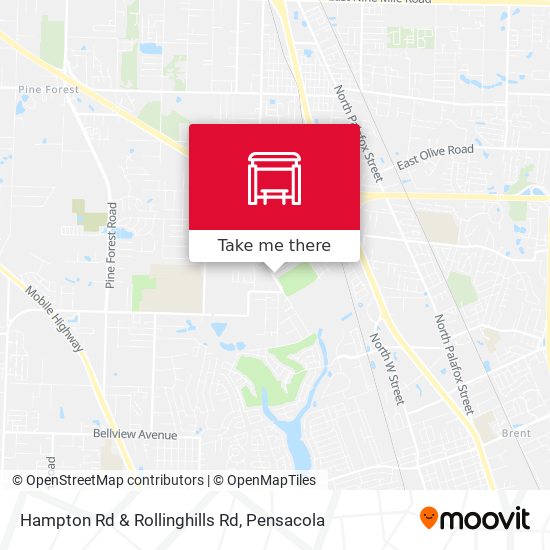 Hampton Rd & Rollinghills Rd map