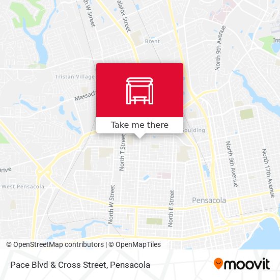 Pace Blvd & Cross Street map