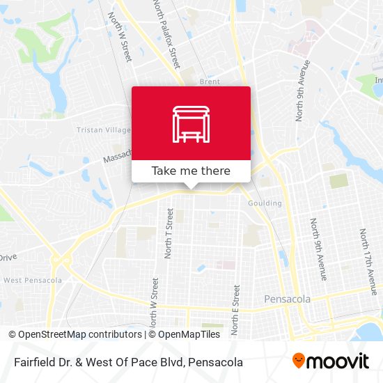 Fairfield Dr. & West Of Pace Blvd map