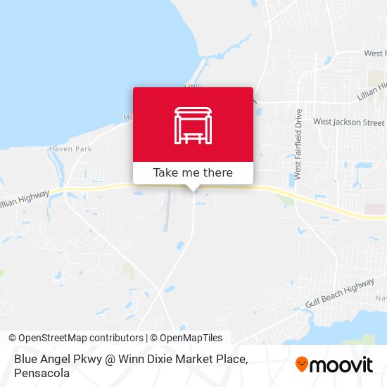 Blue Angel Pkwy @ Winn Dixie Market Place map