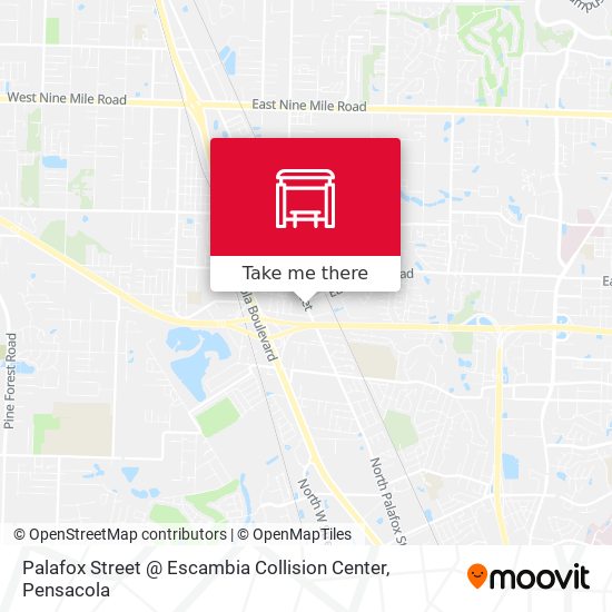 Mapa de Palafox Street @ Escambia Collision Center
