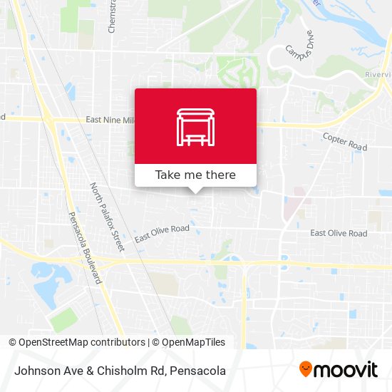 Johnson Ave & Chisholm Rd map