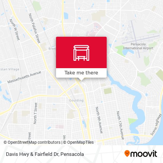 Davis Hwy & Fairfield Dr map