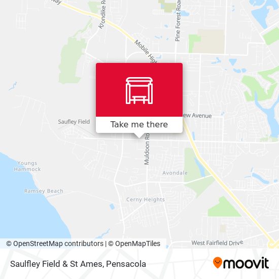 Saulfley Field & St Ames map