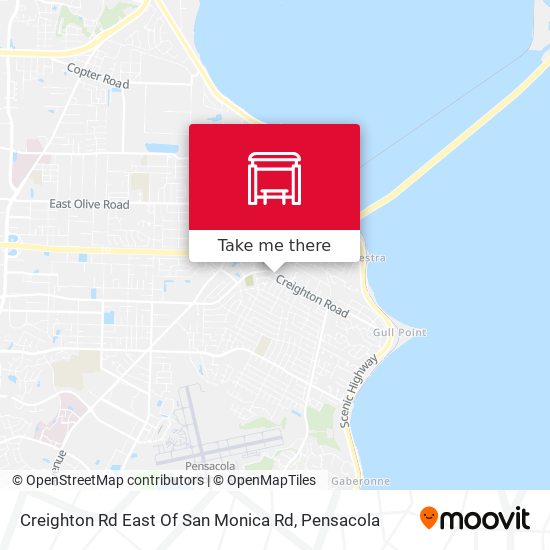 Mapa de Creighton Rd East Of San Monica Rd