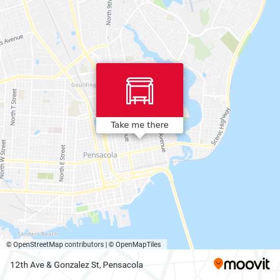 12th Ave & Gonzalez St map