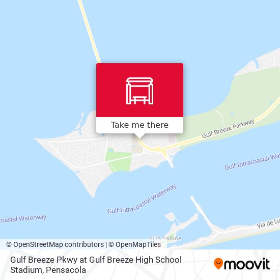 Gulf Breeze Pkwy at Gulf Breeze High School Stadium map