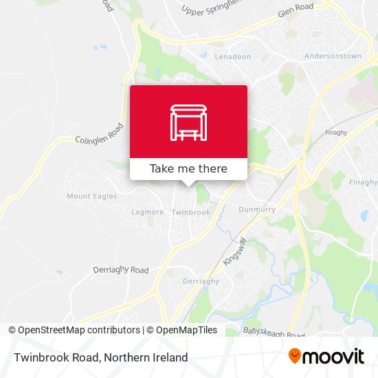 Twinbrook Road map