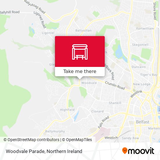 Woodvale Parade map