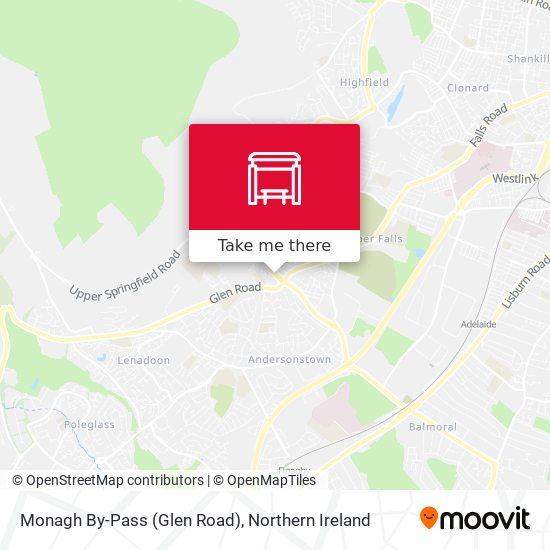 Monagh By-Pass (Glen Road) map