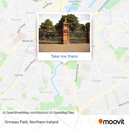 Ormeau Park map
