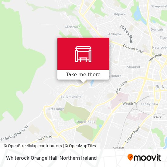 Whiterock Orange Hall map