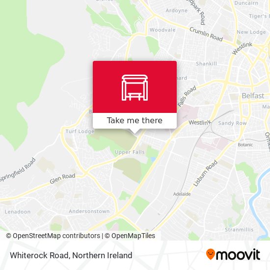 Whiterock Road map