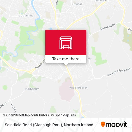 Saintfield Road (Glenhugh Park) map