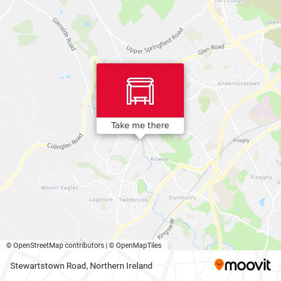 Stewartstown Road map