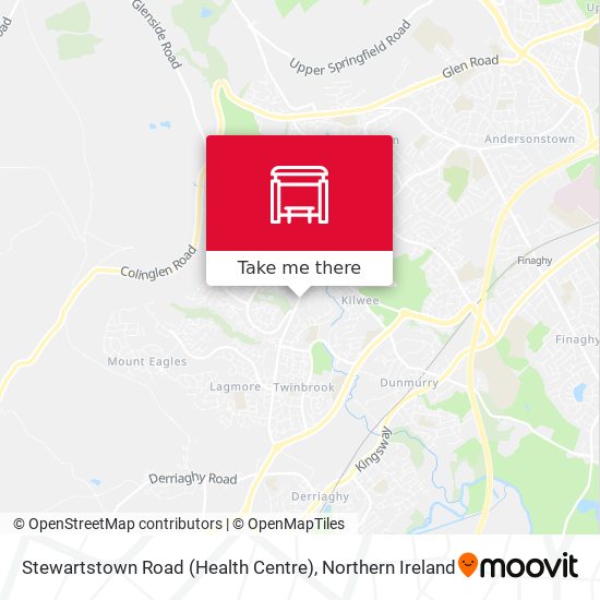 Stewartstown Road (Health Centre) map