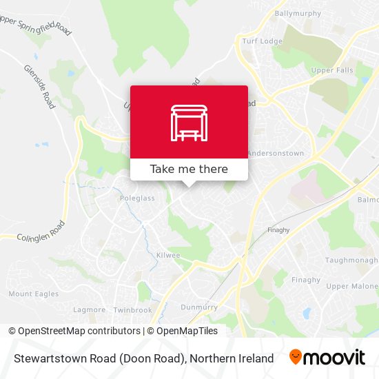 Stewartstown Road (Doon Road) map