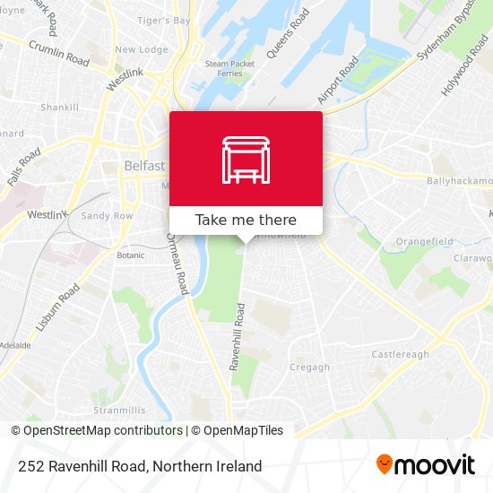 252 Ravenhill Road map