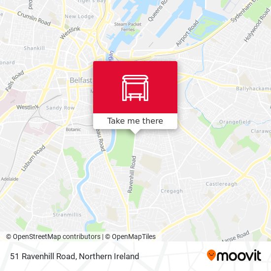 51 Ravenhill Road map