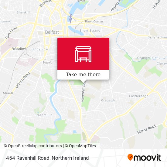 454 Ravenhill Road map