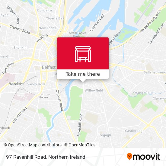 97 Ravenhill Road map