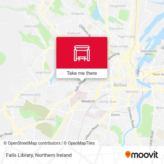 Falls Library map