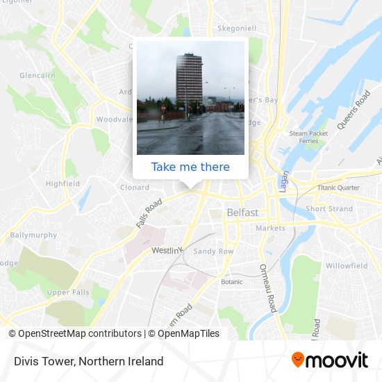 Divis Tower map