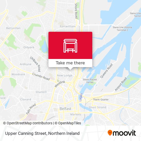Upper Canning Street map