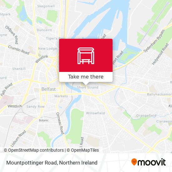 Mountpottinger Road map