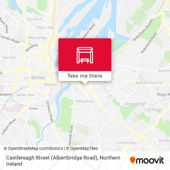 Castlereagh Street (Albertbridge Road) map