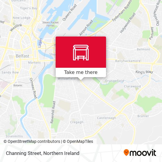 Channing Street map